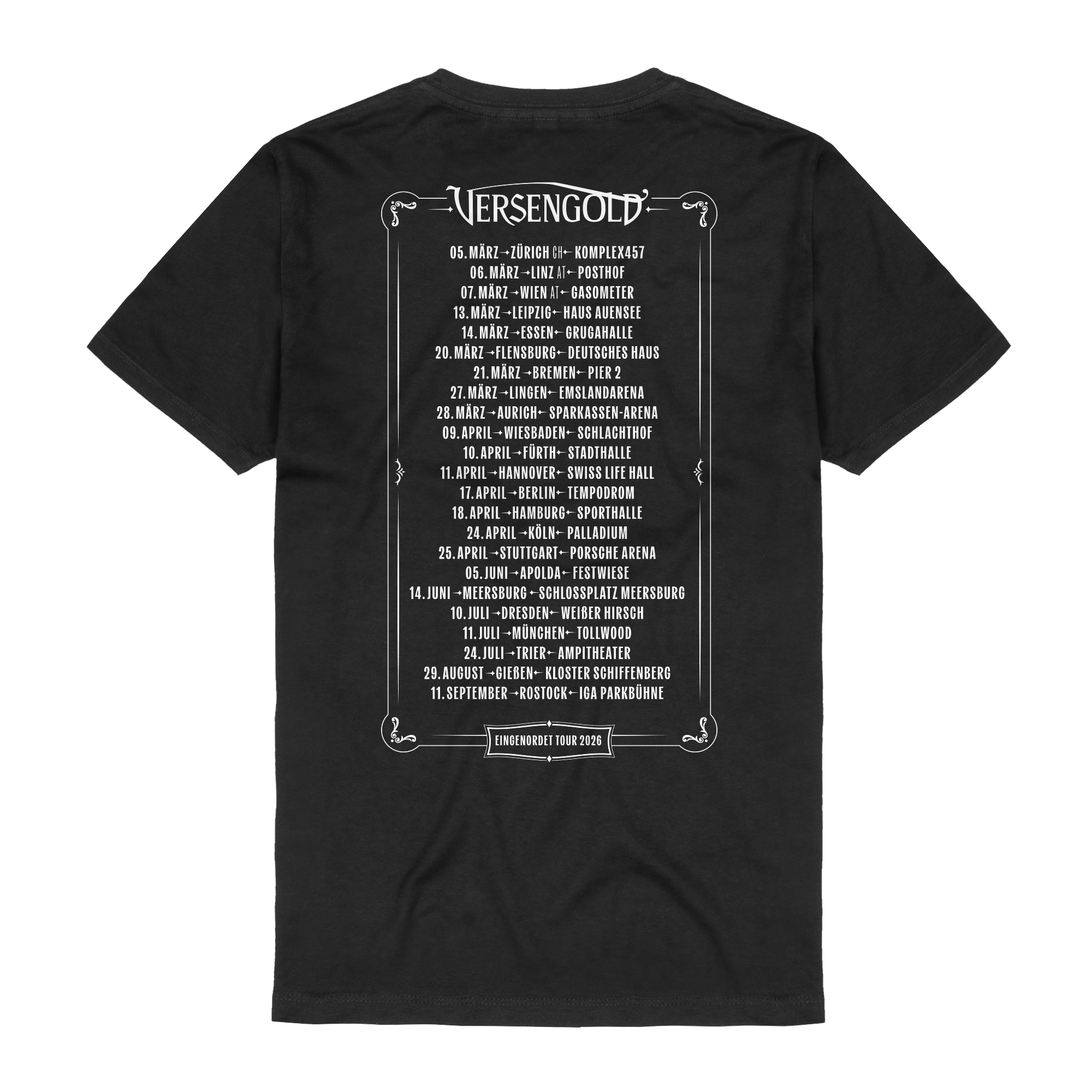 Versengold Eingenordet Tour 2026 T-Shirts 433867