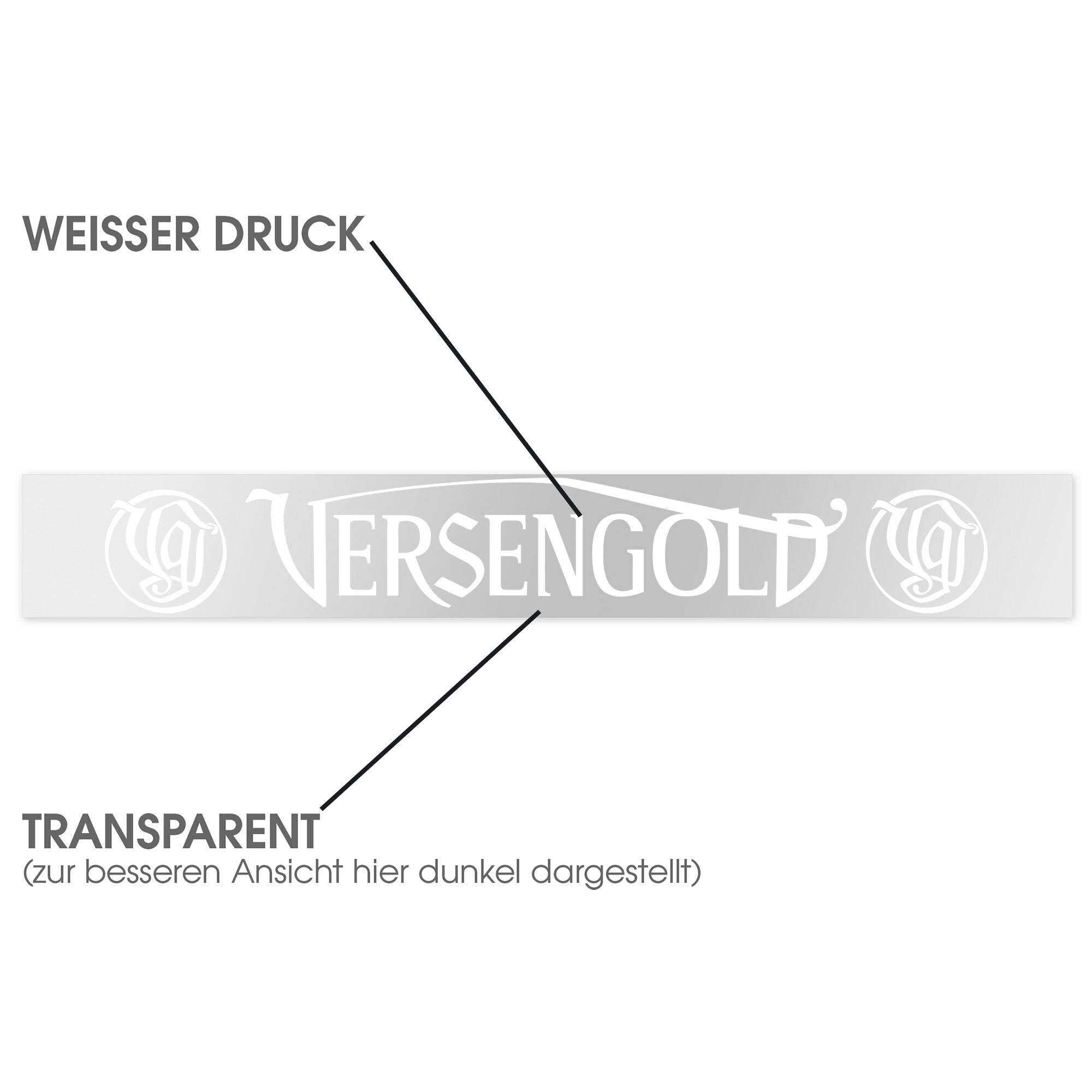 Versengold Logo Heckscheibenaufkleber 29696